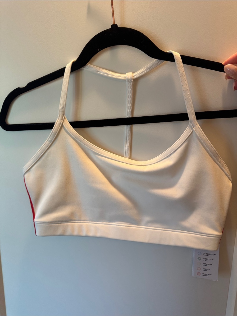 Spiritual Gangster Ivory White Strappy Sports Bra